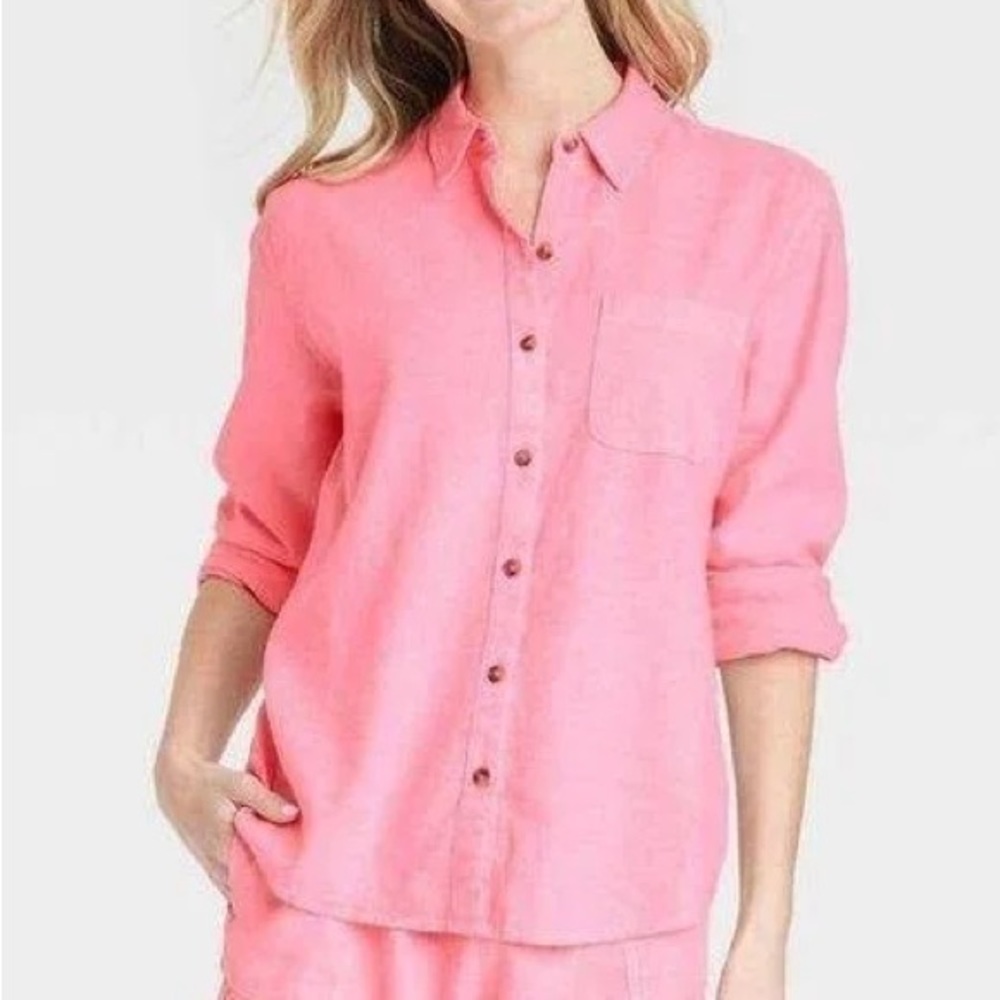 Universal Thread Pink Button Down Shirt